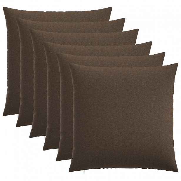 vidaXL Povlak na polštář 6 ks HEERLEN Taupe 55 x 55 cm Textil