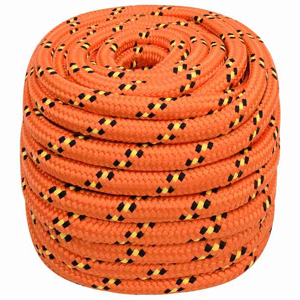 vidaXL Víceúčelové užitkové lano 20 mm 25 m Oranžová PP
