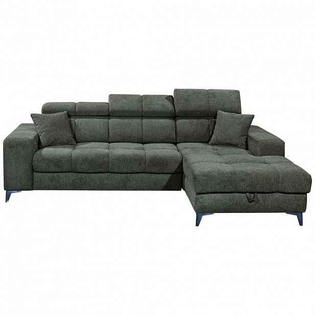 MID.YOU ROHOVÁ SEDAČKA, textil, tmavě zelená