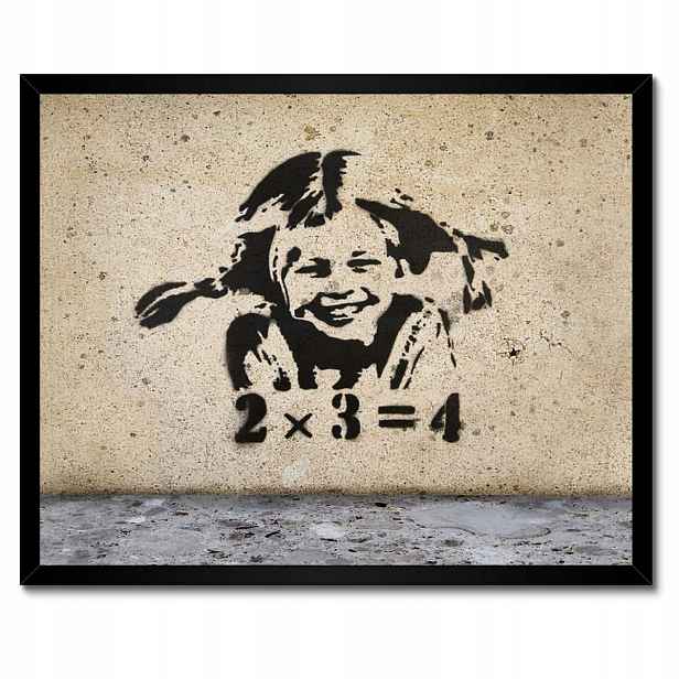 Plakáty v rámu 50x40 Banksy Dívka Pihy