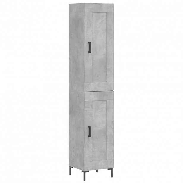 vidaXL Skříň highboard betonově šedá 34,5x34x180 cm kompozitní dřevo