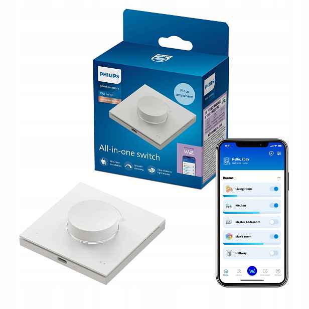 Dálkový Ovladač Přepínač Dial Switch Philips Smart WiFi Aplikace WiZ