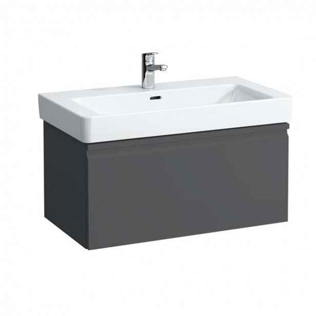 Laufen Pro S - Umyvadlová skříňka, 81x45x39 cm, 1 zásuvka, grafit mat H4835010964801