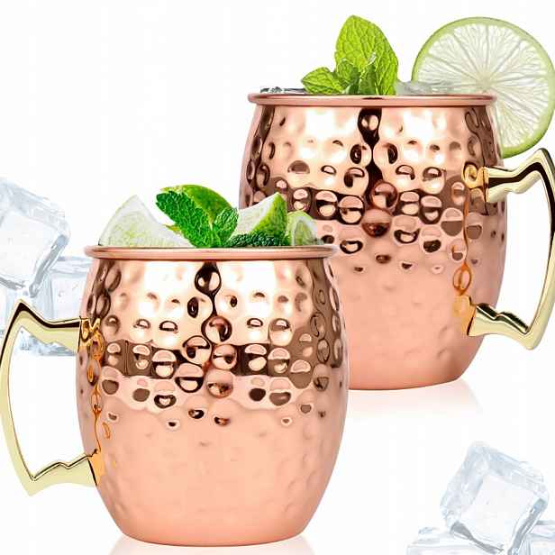 Měděný hrnek Sada jako dárek 530 ml 2 Kusy