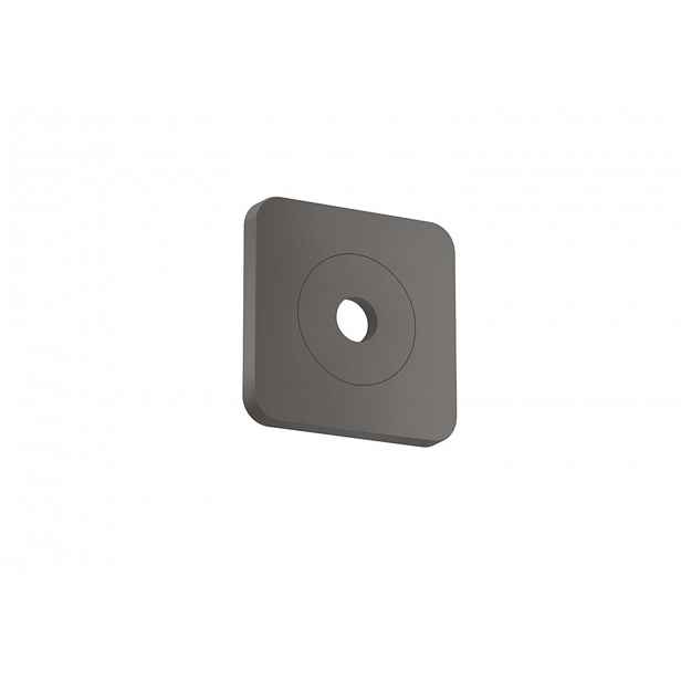Axor Citterio C - Krycí rozeta 12x12 cm, kartáčovaný černý chrom 28801340