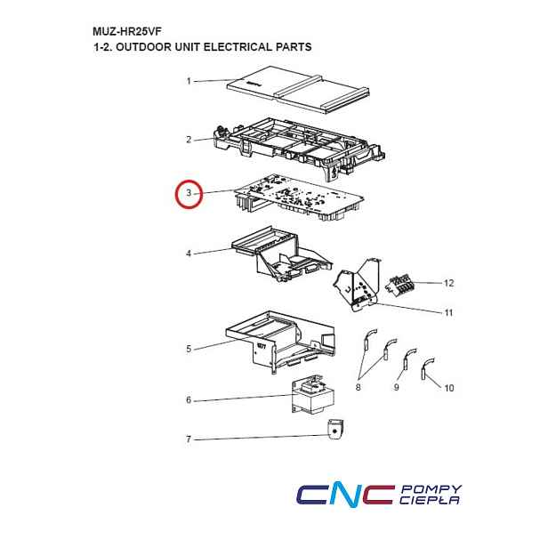 Mitsubishi 577660 G2W024460 deska invertoru Pcb pro klimatizaci