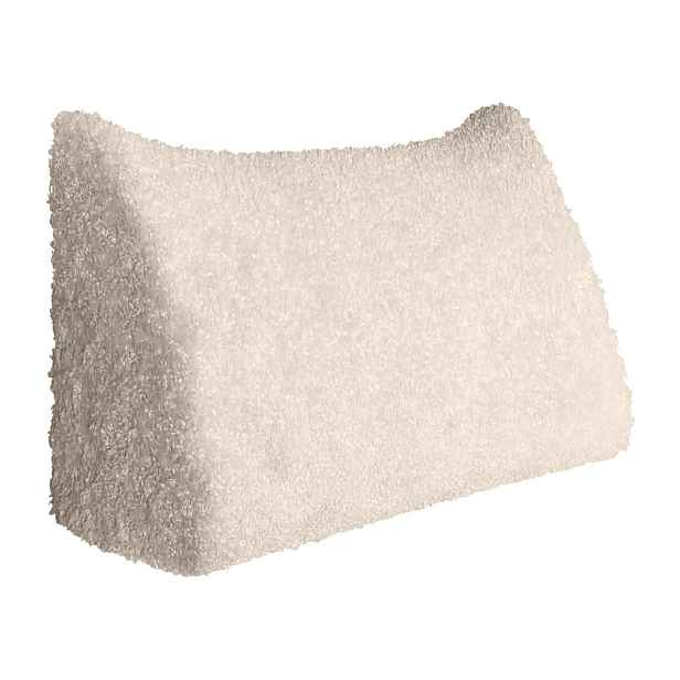 Vercart ZÁDOVÝ POLŠTÁŘ plyš Bílý 100 cm
