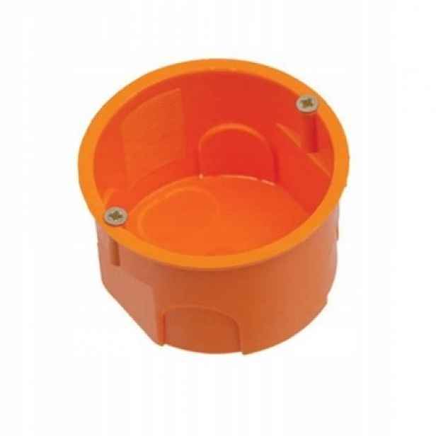 100x Elektrická Elektroinstalační Krabice Pod Omítku Deska PK60 60mm
