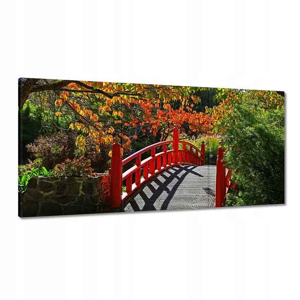Obrazy 120x60 Červený japonský most