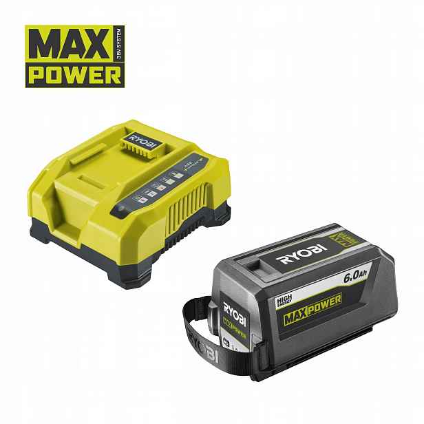 Ryobi RY36BK60B-160 36V 1x6.0Ah akumulátor rychlonabíječka