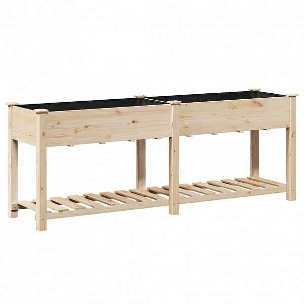 vidaXL Zahradní pěstebník Béžová 203 x 53 x 76,5 cm