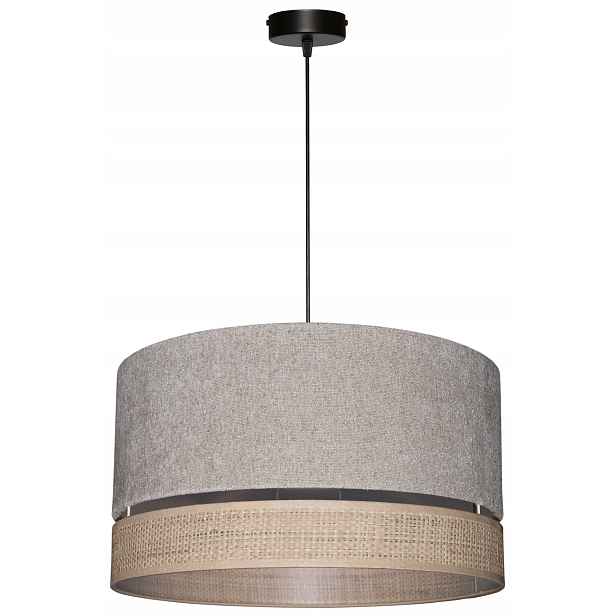 Závěsná stropní lampa Abažur E27 40 Béžová Boucle Venosa Rafia Ratan Boho