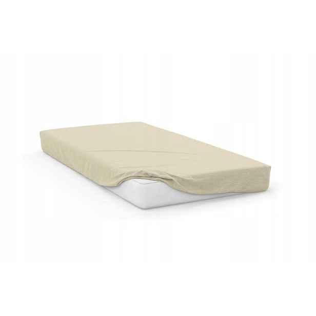 Faro Bavlněné Jersey prostěradlo SOFT 140x200 cm + 25 cm krémové