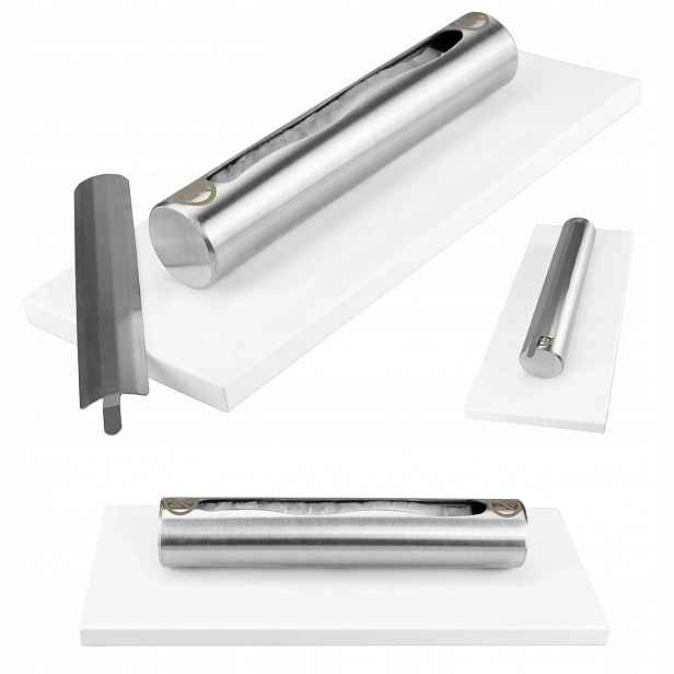 Moderní Volně Stojící Biokrb Stainless Bílý Lesk Na Biopalivo