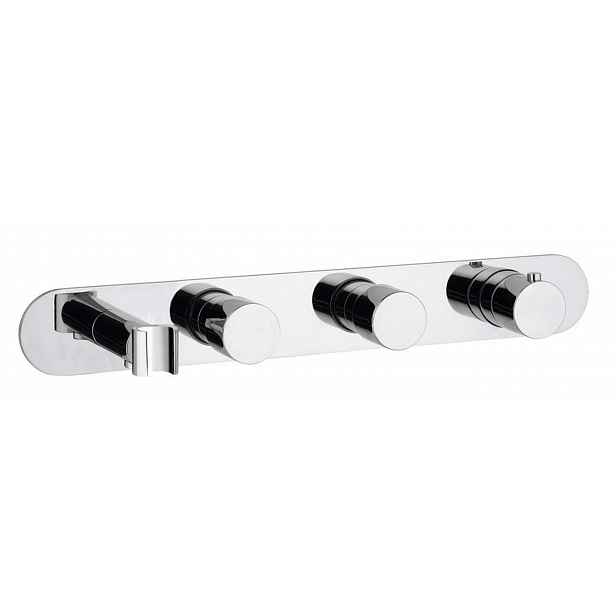 Sapho - Termostatická baterie pod omítku s tělesem, se 2 výstupy, chrom MB623