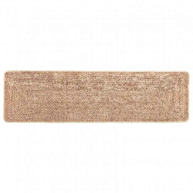 vidaXL Běhoun MARSA Žlutá 100 x 400 cm Polyester a PVC