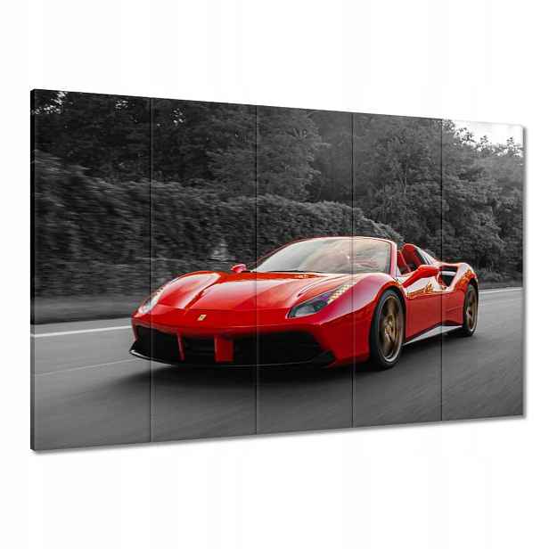 Obrazy 100x70 Červené Ferrari Fura