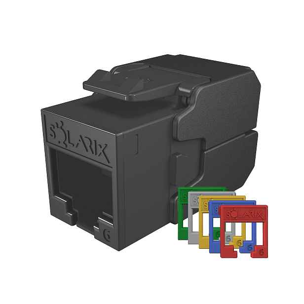 Keystone RJ45 Solarix CAT6 UTP samořezný RAL barevné moduly
