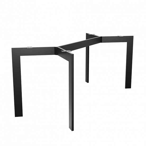 Metalo Pro KOVOVÉ NOHY KE STOLU Barax černá 190/70/72 cm