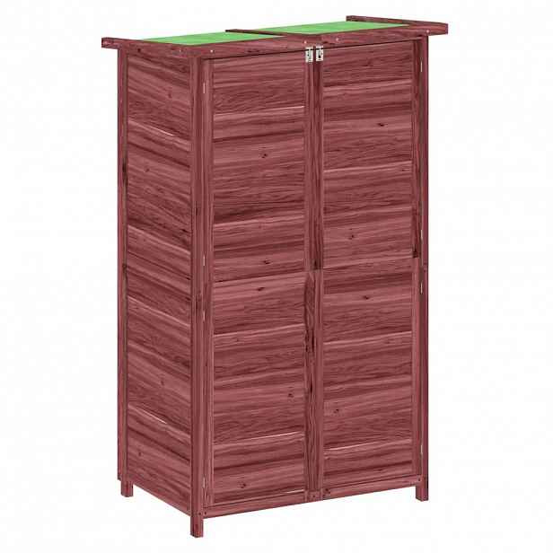 vidaXL Zahradní přístřešek na nářadí moka 83x57x140 cm masiv borovice