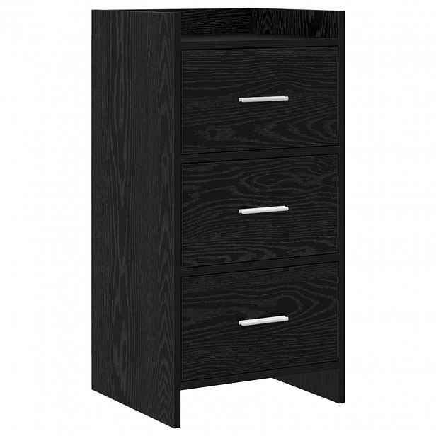 vidaXL Servírovací skříň Černý dub 40 x 36 x 80 cm Kompozitní dřevo