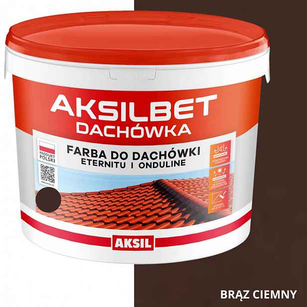 Aksilbet Střešní Taška Barva 10L Hnědá Tmavá Ral 8017