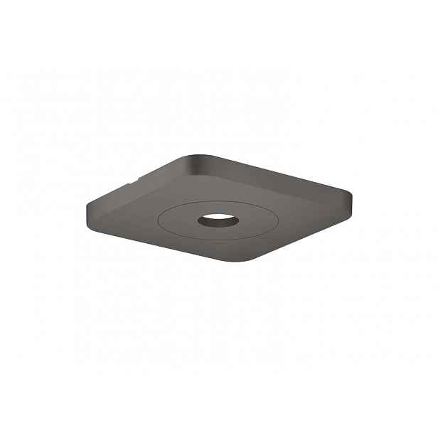 Axor Citterio C - Krycí rozeta 12x12 cm, kartáčovaný černý chrom 28802340