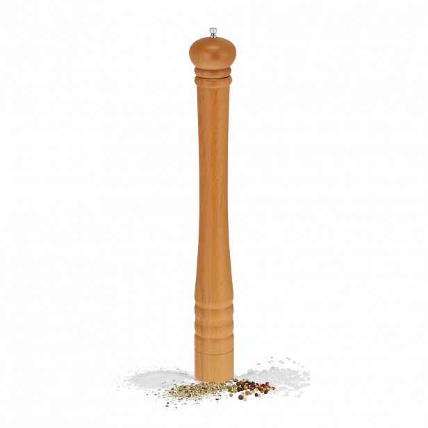 Relaxdays MLÝNEK Přírodní bukové dřevo keramický mlýnek 51,5 cm