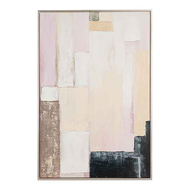 Tištěný/s ručně malovanými prvky obraz s rámem/na plátně 80x120 cm Meldert – Yes Everyday