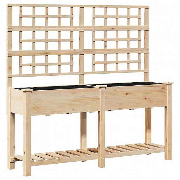 vidaXL Zahradní pěstebník Béžová 161 x 46 x 152,5 cm