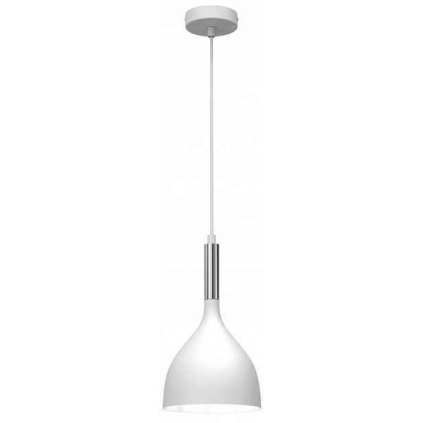 Závěsná lampa Noak Bílá Stříbrná, moderní elegance do loftu