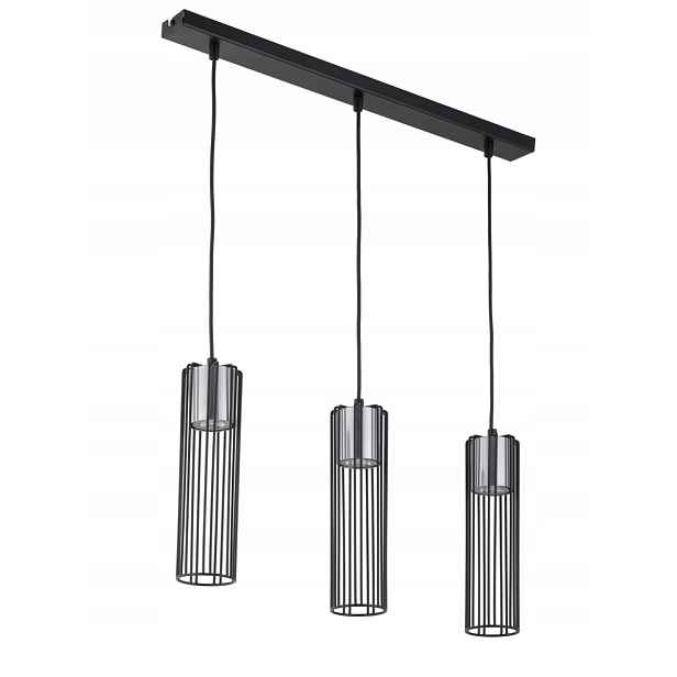 Industriální závěsná lampa Fobia 3xGU10 25W černo-stříbrná Sigma Lighting