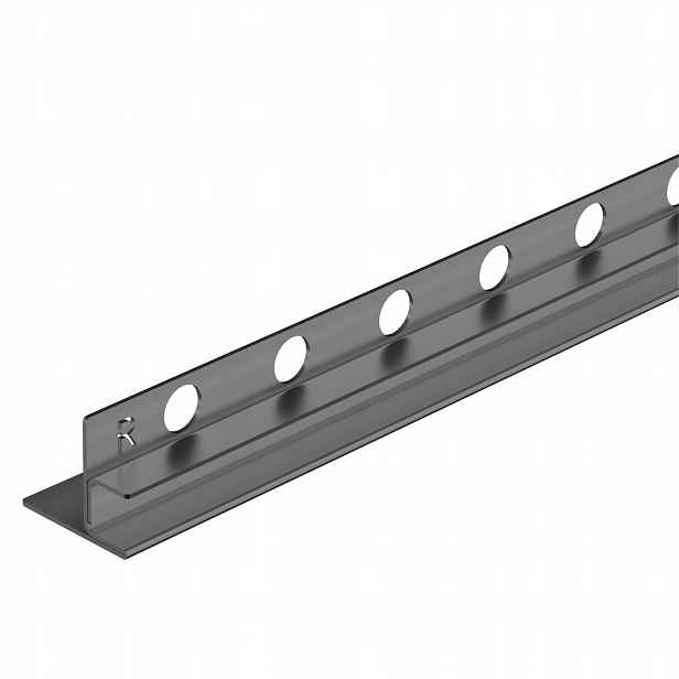 Spádová Lišta Na Sklo 120 cm Pravá Gun Metal Balneo