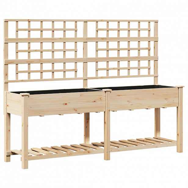 vidaXL Zahradní pěstebník Béžová 203,5 x 54 x 152,5 cm
