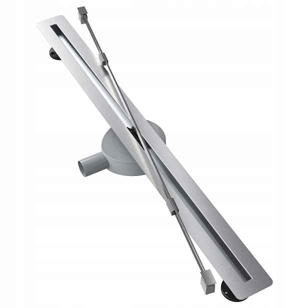 Lineární Odtok Pod Dlažbu 90 cm Ocel Sprchová Vanička Sifon Luno Inox