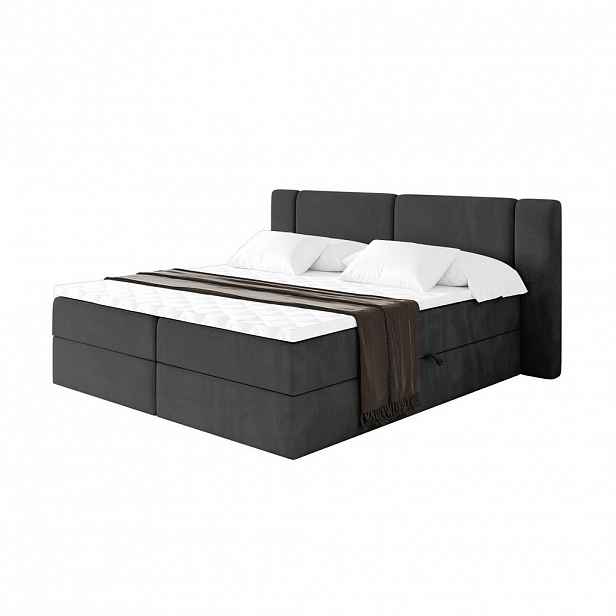 ALTDECOR POSTEL boxspring s matrací H4 - EVON - 180x200 cm Černá