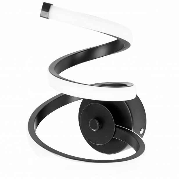 Led Nástěnná Lampa S Pružinou, Univerzální, Stylová, Černá Toolight