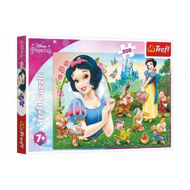Puzzle Krásná Sněhurka/Disney Princess 200 dílků 48x34cm v krabici 33x23x4cm