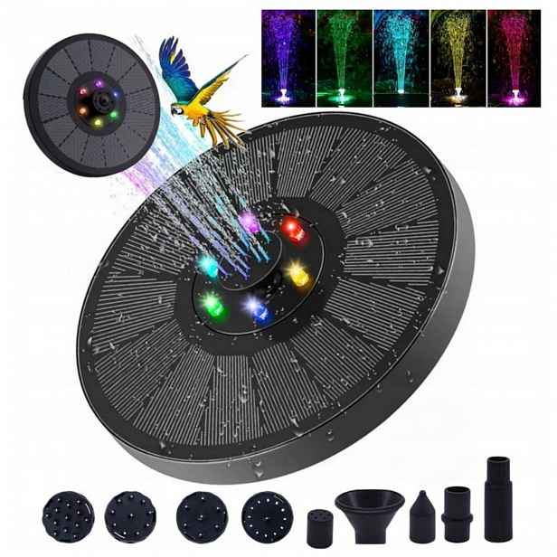 Fontána Do Jezírka Rgb Led S 6 Akumulátorovými Koncovkami