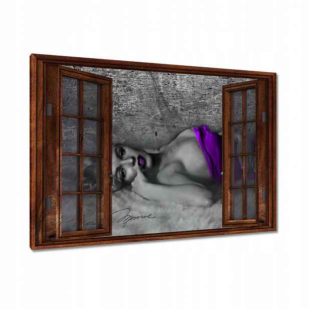 Obrazy 120x80 Fialová Marilyn Monroe