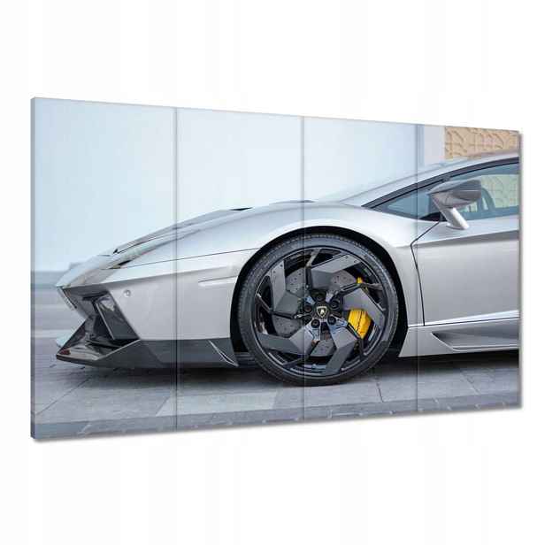Obrazy 120x80 Stříbrné Auto