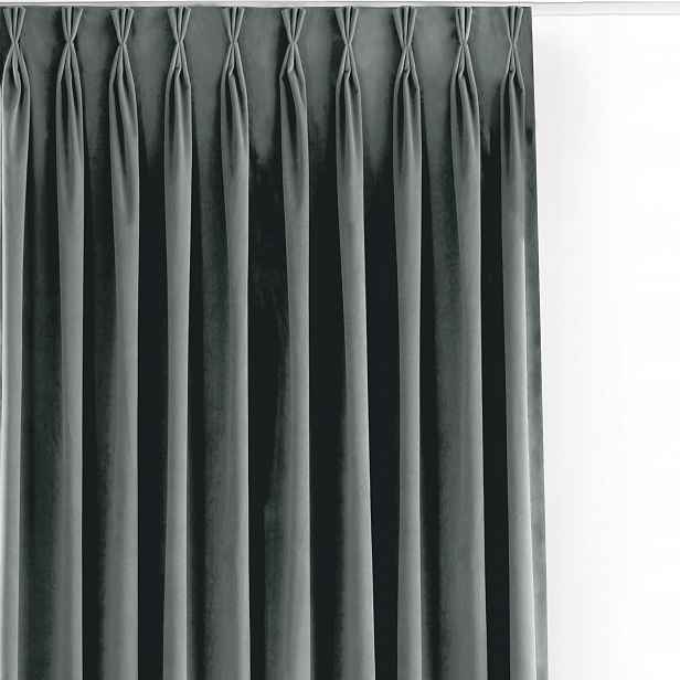 Filumi Závěs velvetový matný flex do obývacího pokoje Světle Šedý 140x225