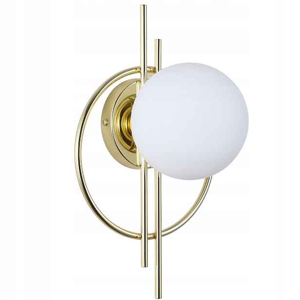 Moderní Nástěnná Lampa Skleněná Svítidlo Mléčné Koule Glamour zlatá
