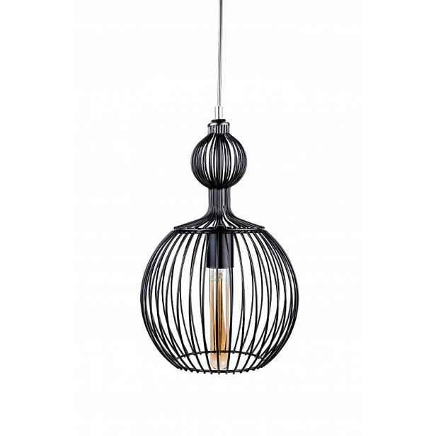 Moderní Stropní Závěsná Lampa Černá Led E27