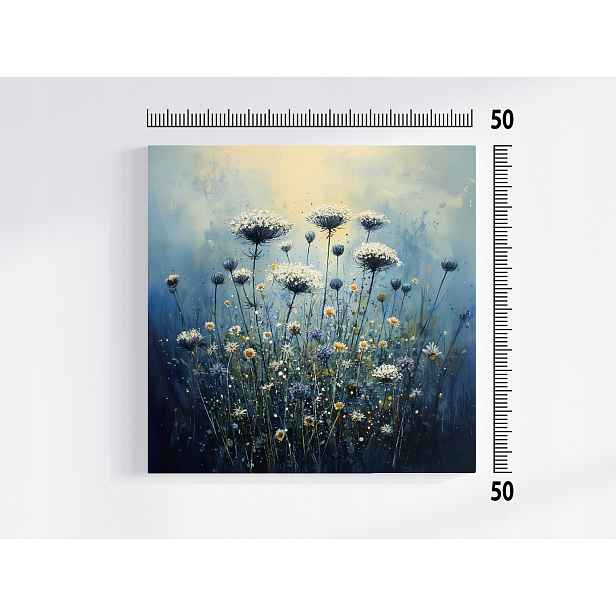 Obraz Na Plátně Canvas Příroda Louka Pole Květy Řebříček 50x50