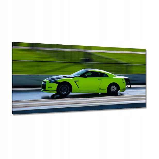 Obrazy 115x55 Zelené sportovní auto