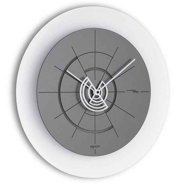 Designové nástěnné hodiny I559AN smoke grey IncantesimoDesign 40cm