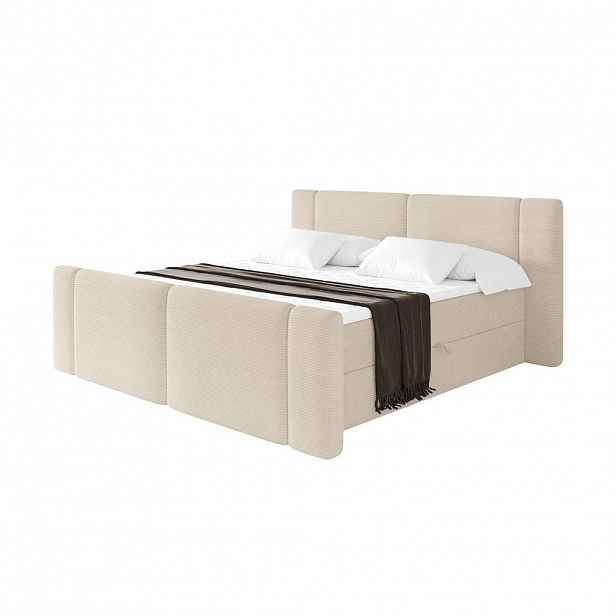 ALTDECOR POSTEL boxspring s matrací H3 - EVON Zanozek - 160x200 cm Béžová