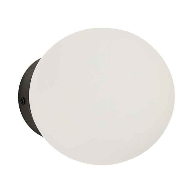 Bílé/černé kovové nástěnné svítidlo ø 15 cm Brisia – Kave Home