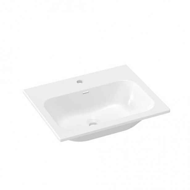 Ravak Chrome Slim nábytkové umyvadlo 60,5x49 cm otvor pro baterii uprostřed XJX01160008